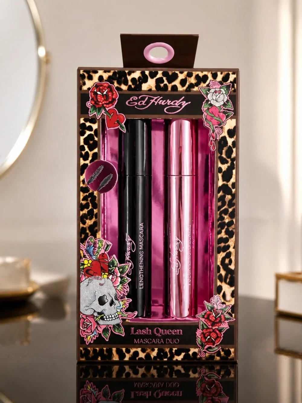 Ed Hardy Lash Queen Mascara Duo Lengthening & Volumizing New